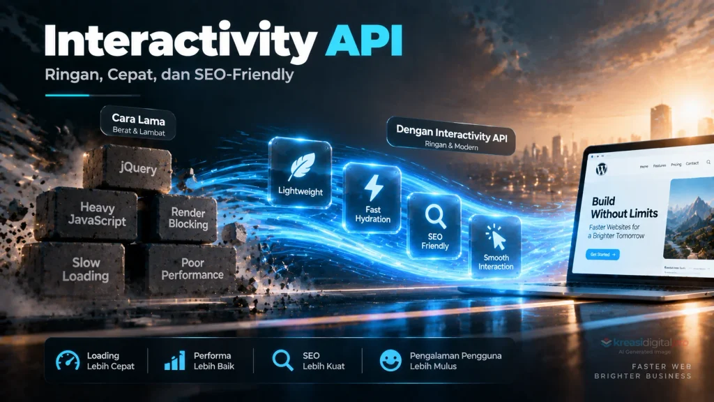 Interactivity API WordPress meningkatkan performa website interaktif dengan pengalaman pengguna lebih cepat