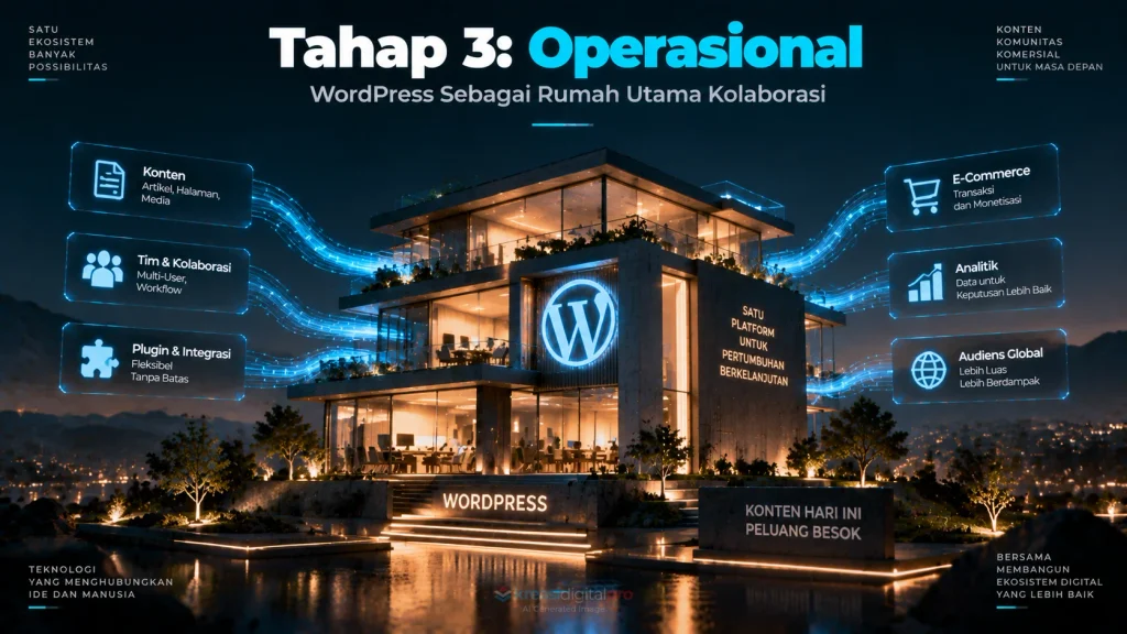 WordPress sebagai pusat operasional bisnis untuk kolaborasi konten dan pengelolaan website